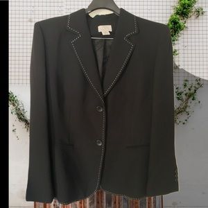 Black blazer with lign loft